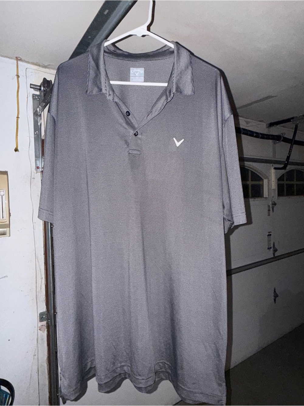 Callaway Men’s Charcoal Polo with Silver Logo